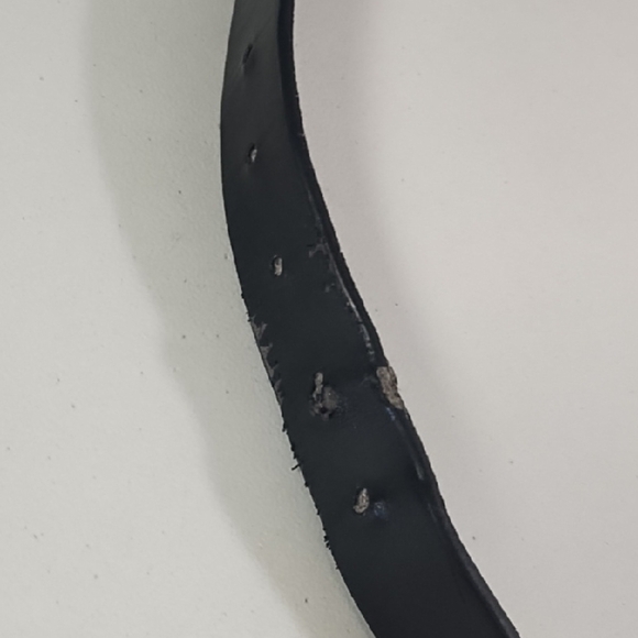 Black Belt Studded Silver Fleur-de-lis Studs & Rhinestones & Encrusted Buckle - Picture 16 of 16